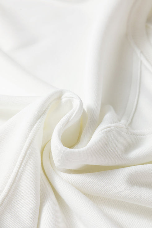 Plaid Ruffle Patchwork Drop Shoulder Pullover And Drawstring Waist Shorts Short Set